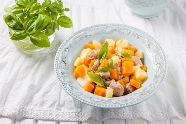 Блюда из тыквы рецепт - Тыква, запеченная с овощами